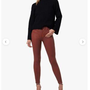 NWT Joe's Jeans THE CHARLIE HIGH RISE SKINNY ANKLE // COATED // CINNAMON
